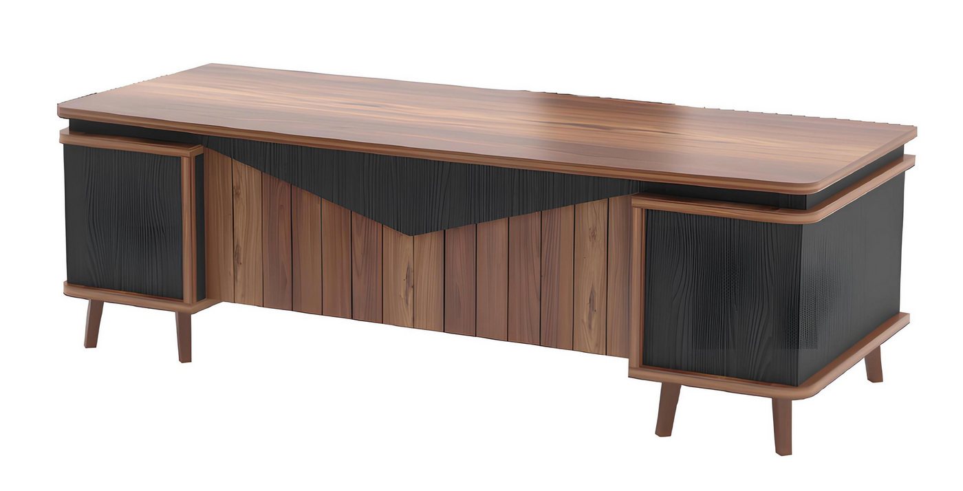 JVmoebel Schreibtisch Braun Schreibtisch Groß Bürotisch Arbeitstisch Büromöbel Holz (1-St., Schreibtisch), Made in Europa von JVmoebel