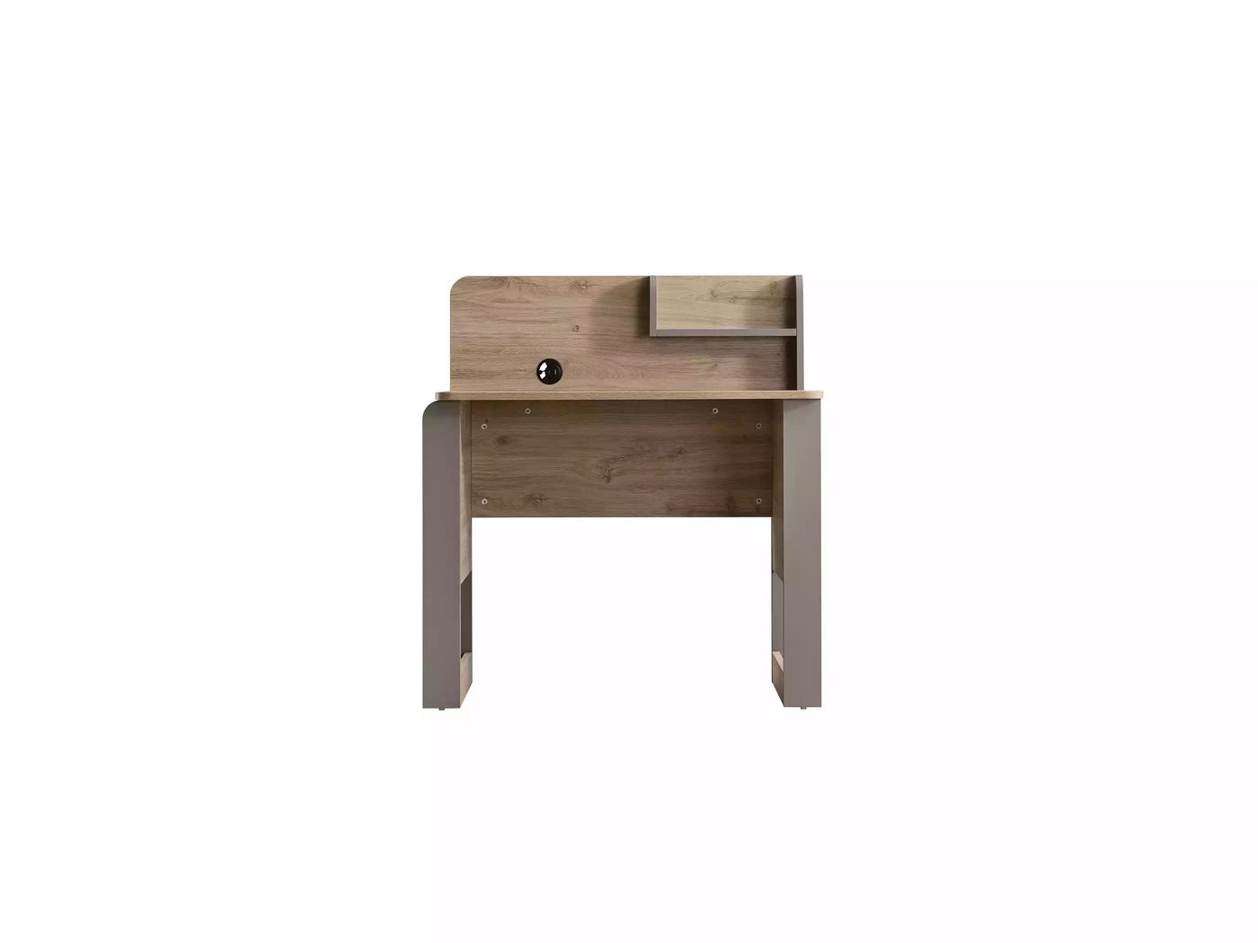 JVmoebel Kinderschreibtisch Braunes Holzregal für Kinderzimmer - Moderner Arbeitstisch (2-St., Schreibtisch + Regal), Made in Europa von JVmoebel