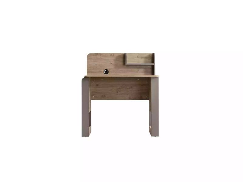 JVmoebel Kinderschreibtisch Braunes Holzregal für Kinderzimmer - Moderner Arbeitstisch (2-St., Schreibtisch + Regal), Made in Europa von JVmoebel