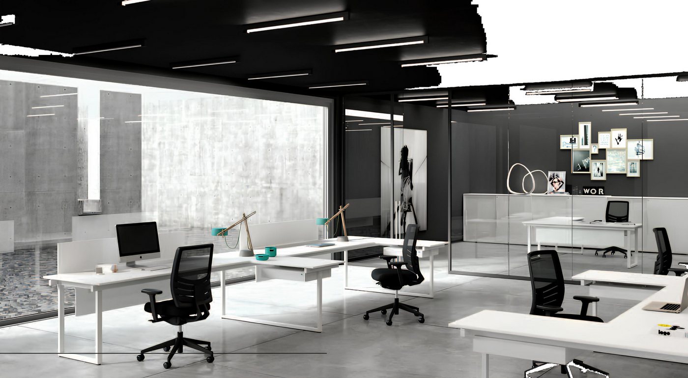 JVmoebel Schreibtisch Büro Schreibtisch Eckschreibtisch Möbel Computer Schreibtische (2 x Eckschreibtisch), Made in Europa von JVmoebel