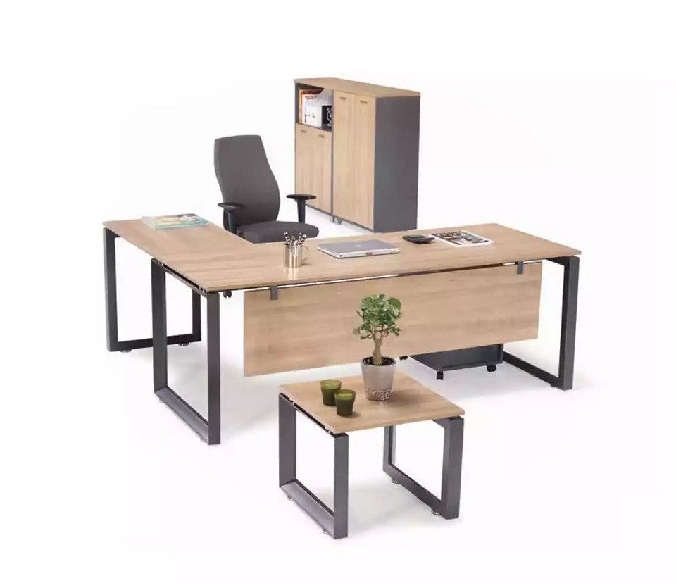 JVmoebel Büromöbel-Set Büromöbel Eckschreibtisch Kommode Couchtisch 2x Aktenschränke, (5-tlg., Eckschreibtisch/Couchtisch/Kommode/2x Aktenschränk), Made in Europa von JVmoebel