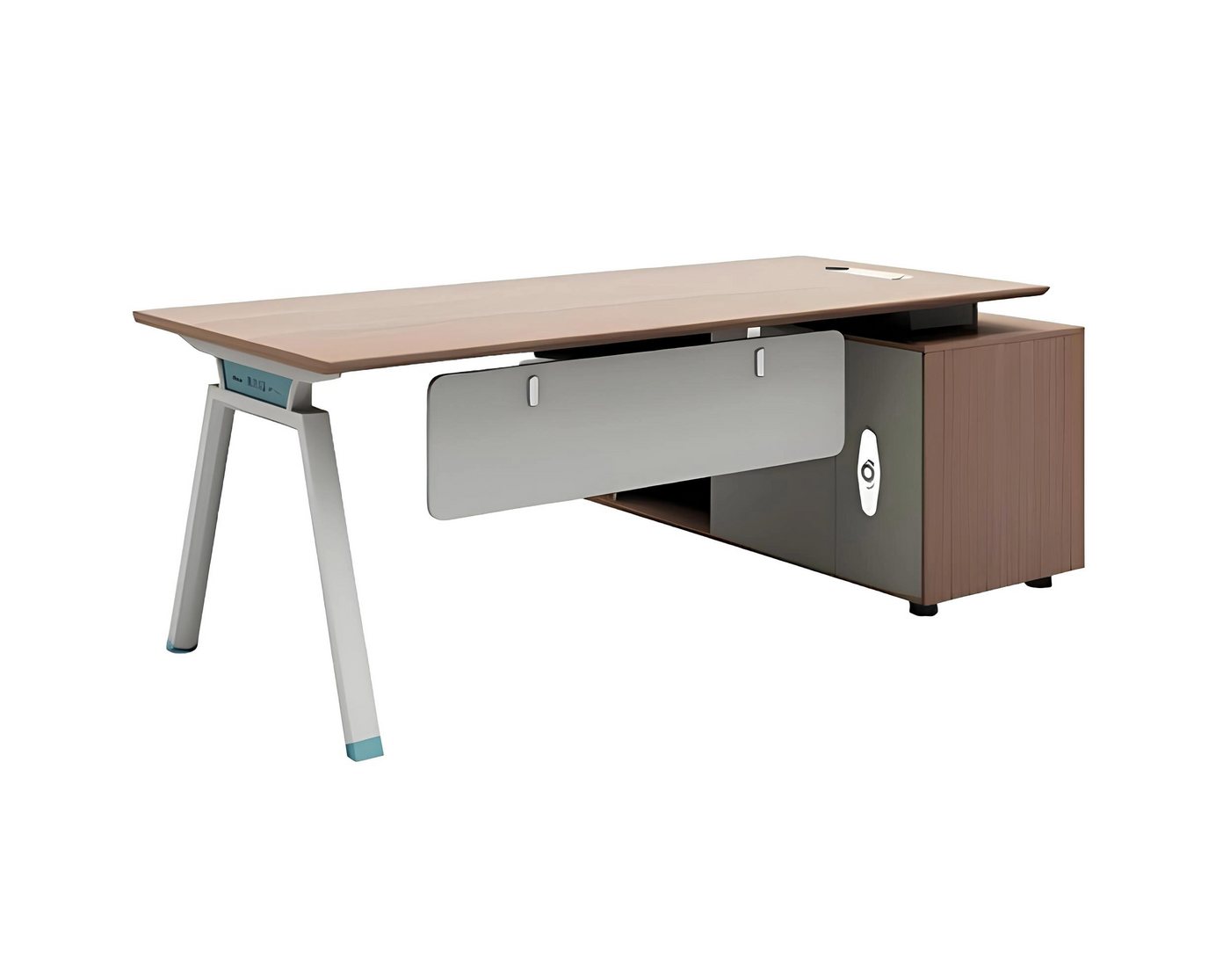 JVmoebel Eckschreibtisch Deisng Eckschreibtisch Schreibtisch mit Aktenschrank Tisch Büro (Schreibtisch), Made in Europa von JVmoebel