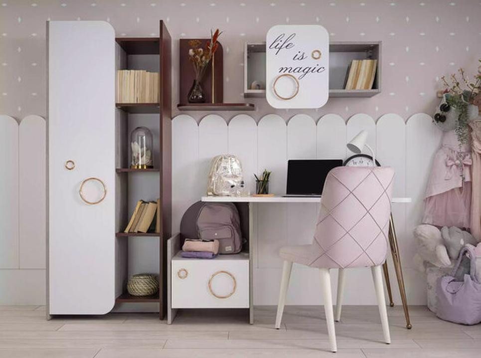 JVmoebel Kinderschreibtisch Designer Kinderzimmer Möbel Schreibtisch 2x Bücherregale Holzmöbel (3-St., Nur Schreibtisch + 2x Bücherregale), Made in Europa von JVmoebel
