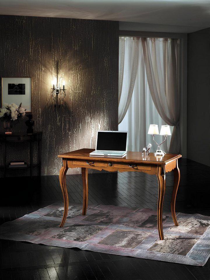 JVmoebel Sekretär Echtholz Schreibtisch im italienischen Design, braun (Schreibtisch), Made in Europa von JVmoebel