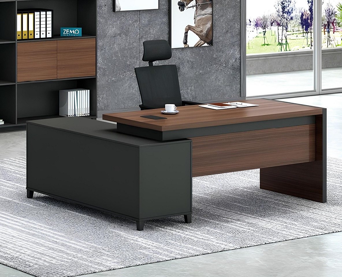 JVmoebel Eckschreibtisch Büro Chef Zimmer Möbel Design Schreibtische für moderne Praxen (Eckschreibtisch), Made in Europa von JVmoebel