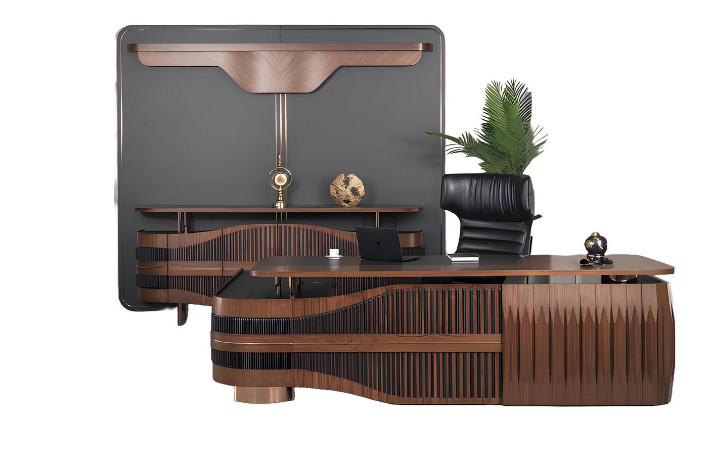 JVmoebel Schreibtisch Eckschreibtisch Büro Einrichtung Chef Zimmer Möbel Design Schreibtisch (1-St., Eckschreibtisch), Made in Europa von JVmoebel