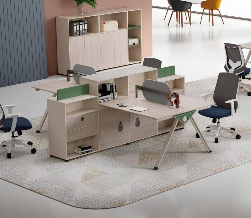 JVmoebel Schreibtisch Großer Beiger Arbeitstisch Designer Bürotische Luxuriöse Holz Möbel (Arbeitstisch), Made in Europa von JVmoebel