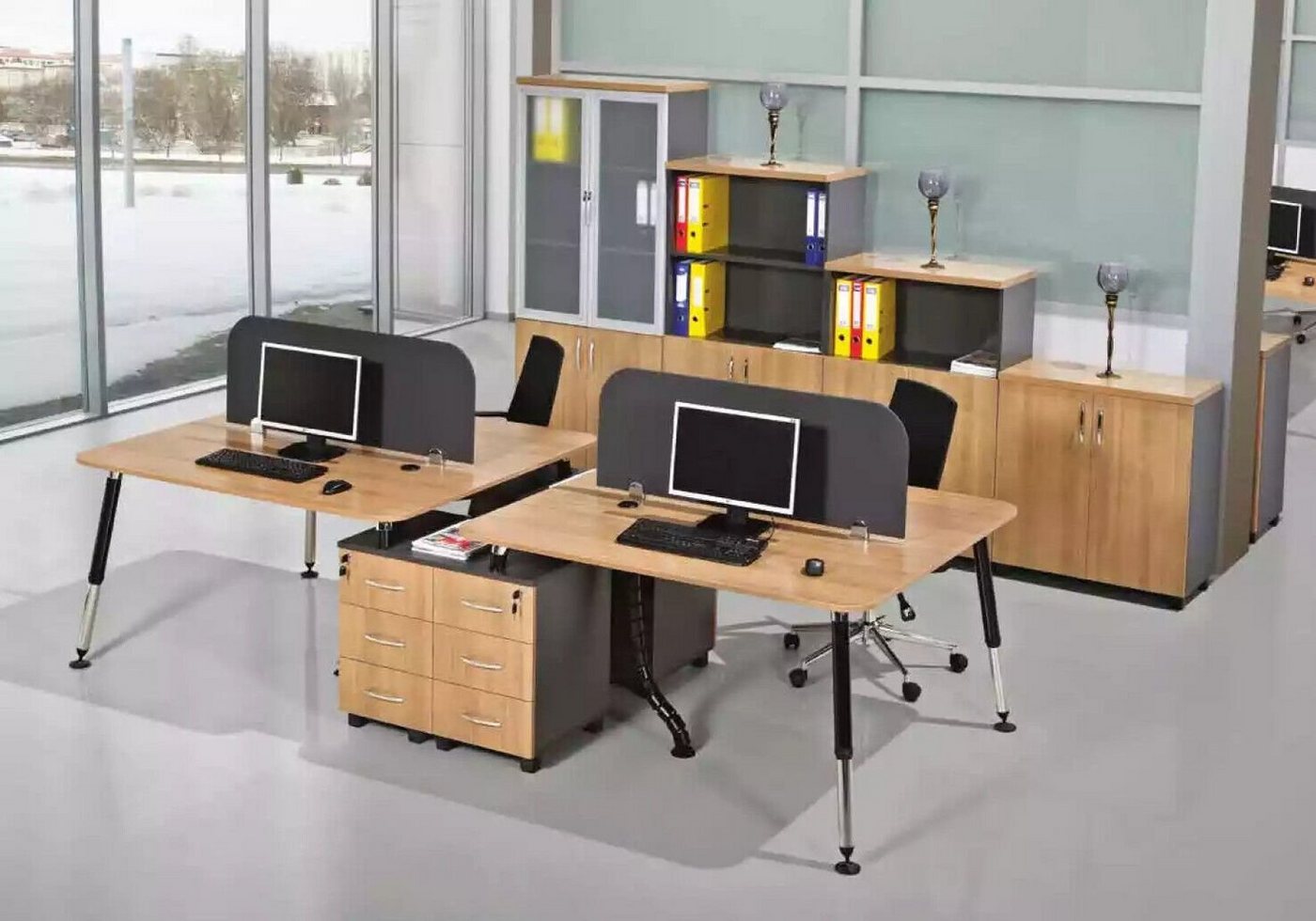 JVmoebel Schreibtisch Großer Schreibtisch Luxus Büromöbel Chef Computerschreibtisch Design, Made In Europe von JVmoebel