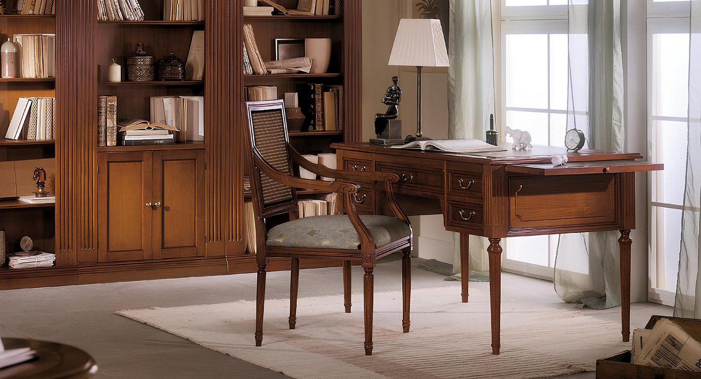 JVmoebel Büromöbel-Set Italienisches Möbel Set: 2-teiliges Büro Tisch & Stuhl Sekretär, Made in Europa JVmoebel Büromöbel-Set Italienisches Möbel Set: 2-teiliges Büro Tisch & Stuhl Sekretär, Made in Europa von JVmoebel