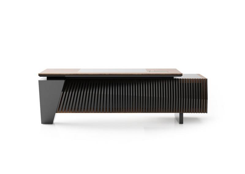 JVmoebel Schreibtisch Klassischer schwarzer Holzschreibtisch modern und robust, Made in Europe JVmoebel Schreibtisch Klassischer schwarzer Holzschreibtisch modern und robust, Made in Europe von JVmoebel