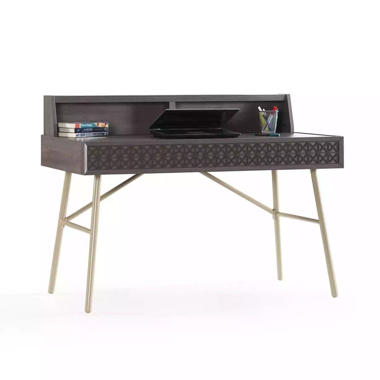 JVmoebel Schreibtisch Modern Schreibtisch Holz Bürotisch Grau Kindertisch Luxus (1-St., Schreibtisch), Made in Europa von JVmoebel