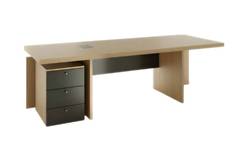 JVmoebel Schreibtisch Moderner Bürotisch Brauner Schreibtisch Holzmöbel Tisch (1-St., Bürotisch), Made in Europa von JVmoebel