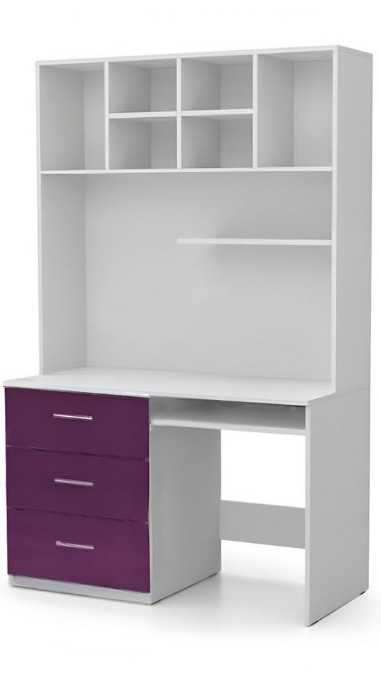 JVmoebel Schreibtisch Moderner Schreibtisch Lila Hochglanz Tisch fürs Kinder SOFORT (Schreibtisch), Made in Europa von JVmoebel
