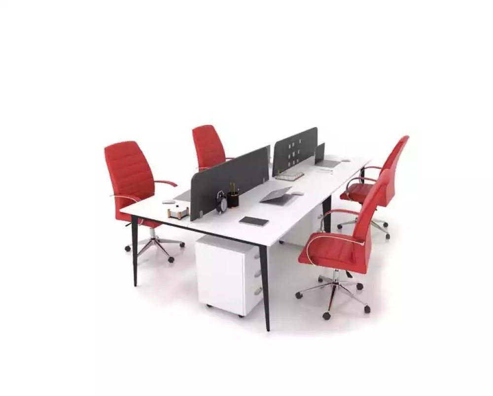 JVmoebel Schreibtisch Moderner Weißer Schreibtisch für das Büro - Großer Arbeitstisch (1-St), Made in Europa von JVmoebel