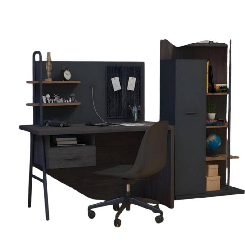 JVmoebel Schreibtisch Moderner grauer Holzschreibtisch im eleganten Design, Made in Europe JVmoebel Schreibtisch Moderner grauer Holzschreibtisch im eleganten Design, Made in Europe von JVmoebel