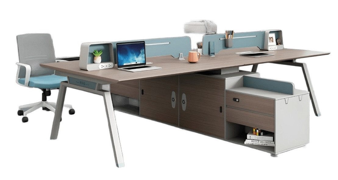 JVmoebel Schreibtisch Arbeitstisch Büroschreibtisch Computertisch Büro Möbel günstig (Schreibtisch für 4 Personen), Made in Europa von JVmoebel