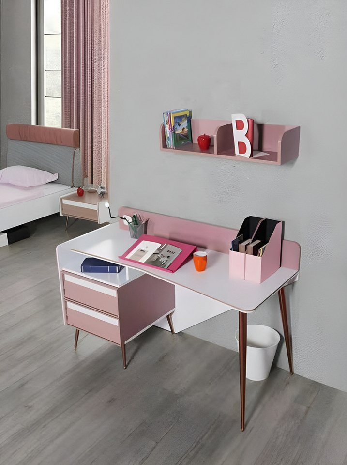 JVmoebel Kinderschreibtisch Schreibtisch Computertisch Möbel Mädchen Tische Tisch Schlafzimmer, Made in Europa von JVmoebel