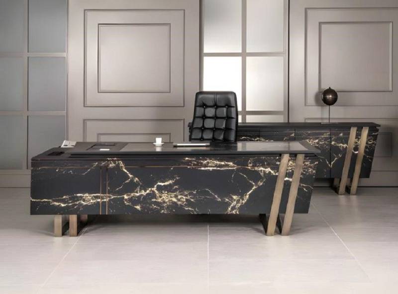 JVmoebel Eckschreibtisch Schreibtisch Computertisch Tisch Bürotisch Tische Modern Luxus Möbel (1-St., Eckschreibtisch), Made in Europa von JVmoebel