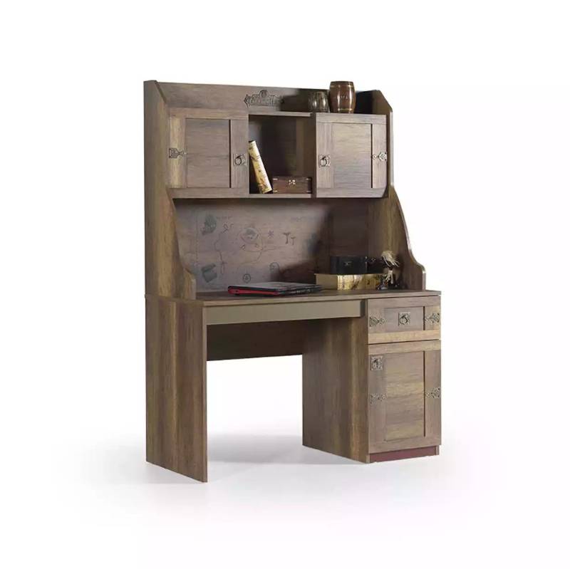JVmoebel Kinderschreibtisch Schreibtisch Set aus Holz mit Regal für das Kinderzimmer in Braun (2-St., Schreibtisch + Bücherregal), Made in Europa von JVmoebel
