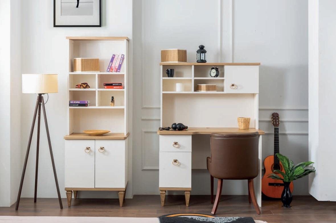 JVmoebel Jugendzimmer-Set Schreibtisch mit Bücherregal Luxus Design Moderne Möbel Brandneu, (Schreibtisch und Bücherregal), Made in Europa von JVmoebel
