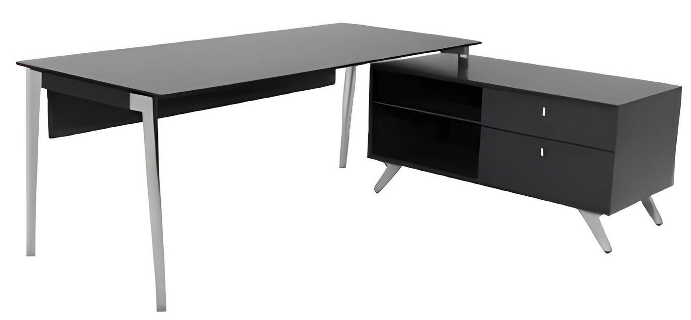 JVmoebel Eckschreibtisch Schreibtisch mit Sideboard Moderner Schreibtisch workstation (1-St., Eckschreibtisch), Made in Europa von JVmoebel