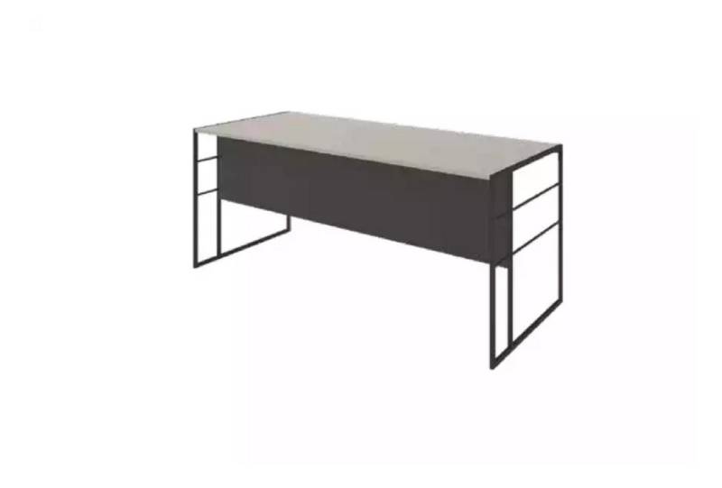 JVmoebel Schreibtisch Schreibtisch Luxus Modern Büro Holz Metall Grau Sekretär Modern (1-St., 1x nur Schreibtisch), Made in Europa von JVmoebel