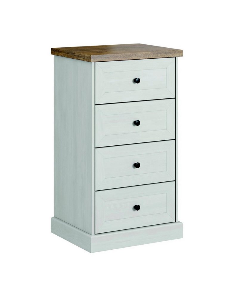 JVmoebel Schubkastenkommode Hochschrank im Landhausstil Weißes Sideboard Möbelstücke (Kommode), Made in Europa von JVmoebel