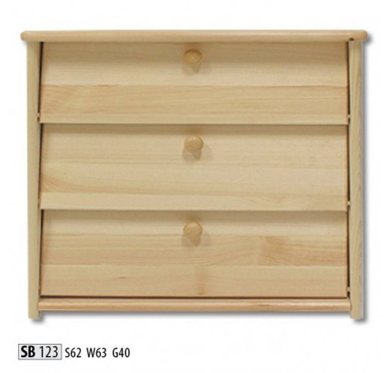 JVmoebel Schubkastenkommode Massiver Schuhschrank aus Echtholz - Schuhkipper und Regal, Made in Europa von JVmoebel