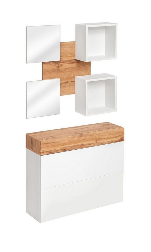 JVmoebel Schuhschrank Design Komplett Luxus Diele Schuhschrank Moderne Spiegel Einrichtung Made in Europa von JVmoebel