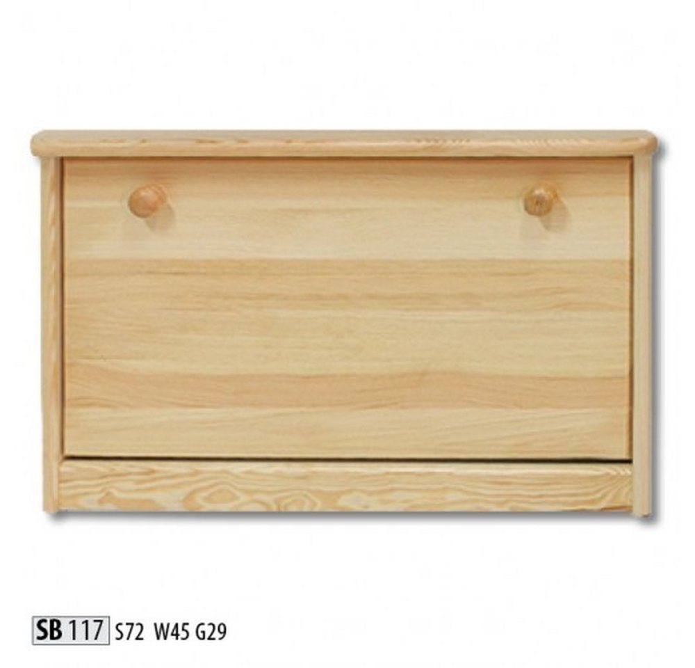 JVmoebel Schuhschrank Echtholz Schuhregal Kommode Massiv Möbel Kipper Braun Made in Europa JVmoebel Schuhschrank Echtholz Schuhregal Kommode Massiv Möbel Kipper Braun Made in Europa von JVmoebel