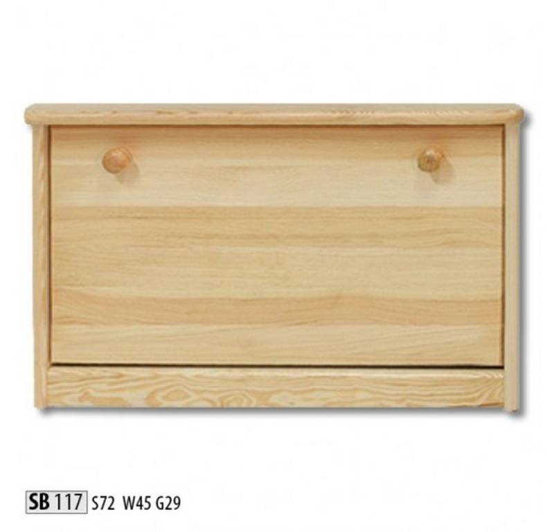 JVmoebel Schuhschrank Echtholz Schuhregal Kommode Massiv Möbel Kipper Braun Made in Europa von JVmoebel