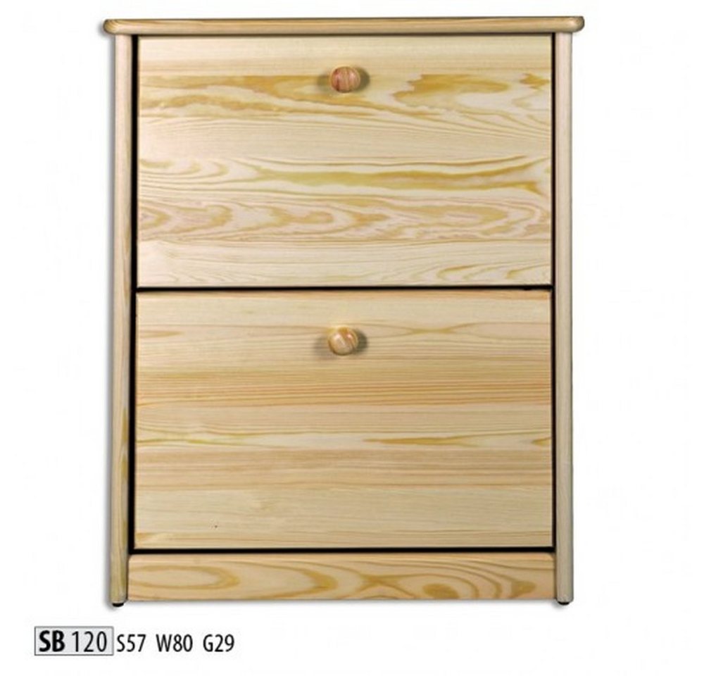 JVmoebel Schuhschrank Massive Echtholz Kommode Schuhregal Schuhkipper mit 4 Fächern Made in Europa JVmoebel Schuhschrank Massive Echtholz Kommode Schuhregal Schuhkipper mit 4 Fächern Made in Europa von JVmoebel