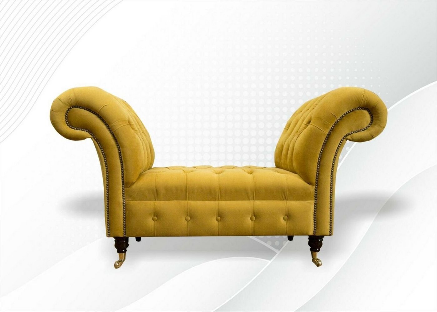 JVmoebel Sessel, Design Chesterfield Stoff Couch Sessel 1.5 Sitzer Polster Sofas Lounge Club Neu von JVmoebel