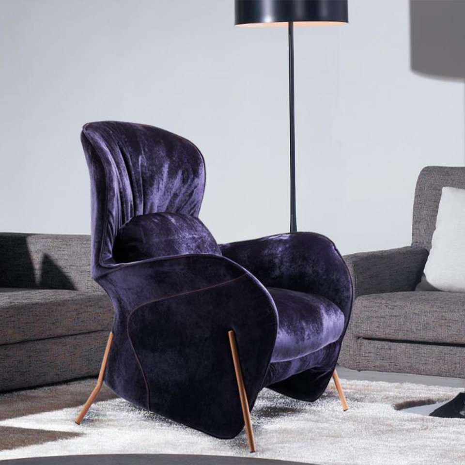 JVmoebel Sessel, Sessel Club Lounge Designer Stuhl Polster Sofa 1 Sitzer Relax von JVmoebel