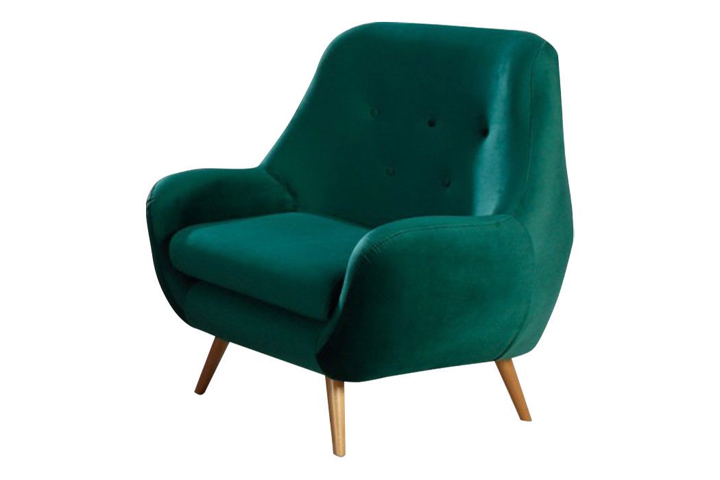 JVmoebel Sessel Sessel Design Polster Modern Textil Stoff 1 Sitzer Grün Fernseh von JVmoebel
