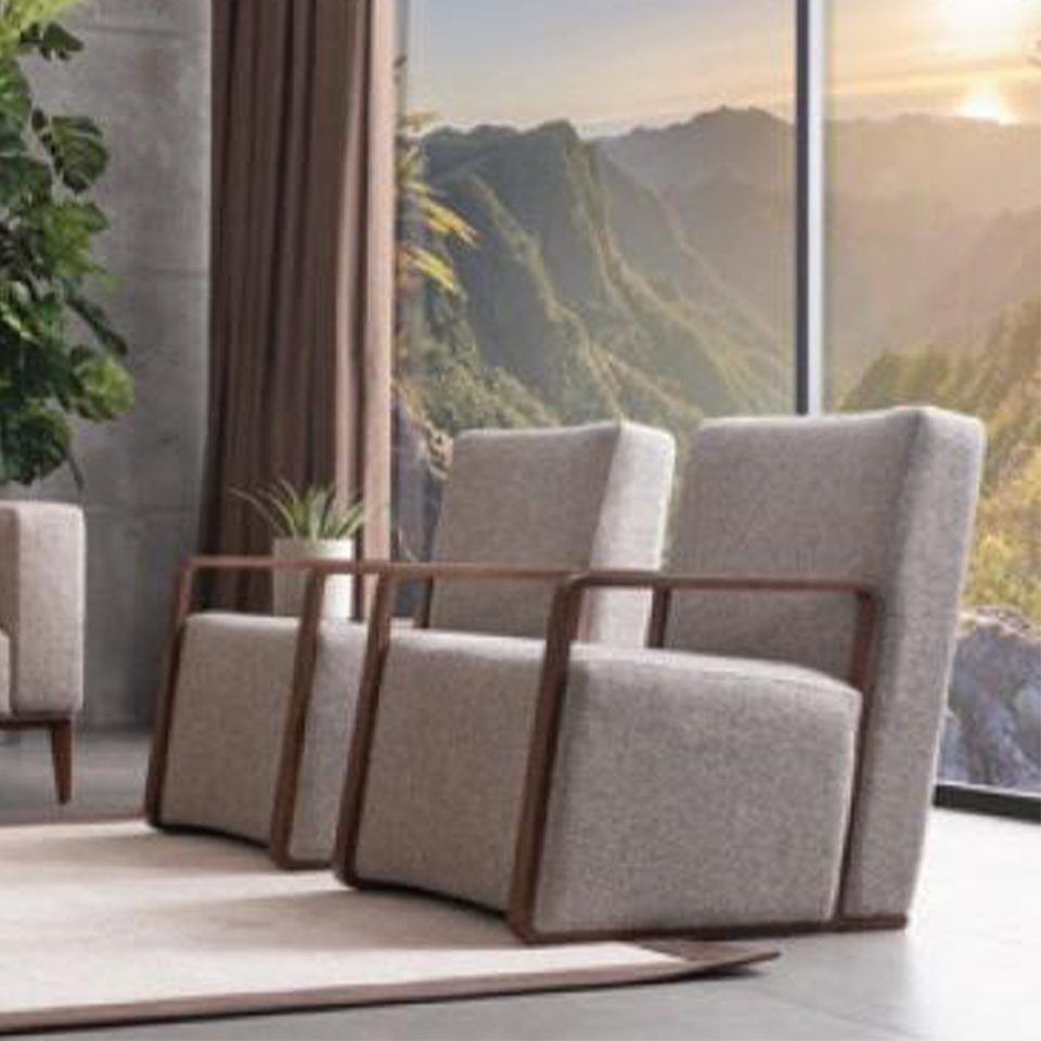 JVmoebel Sessel, Wohnzimmer Sessel 1 Sitzer Couch Polster Modern Luxus Textil Design von JVmoebel