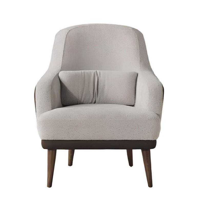 JVmoebel Loungesessel Beige Sessel Design Couch Sofa Relax Textil Polster Sitzer Luxus (1-St., Sessel), Made in Europa von JVmoebel