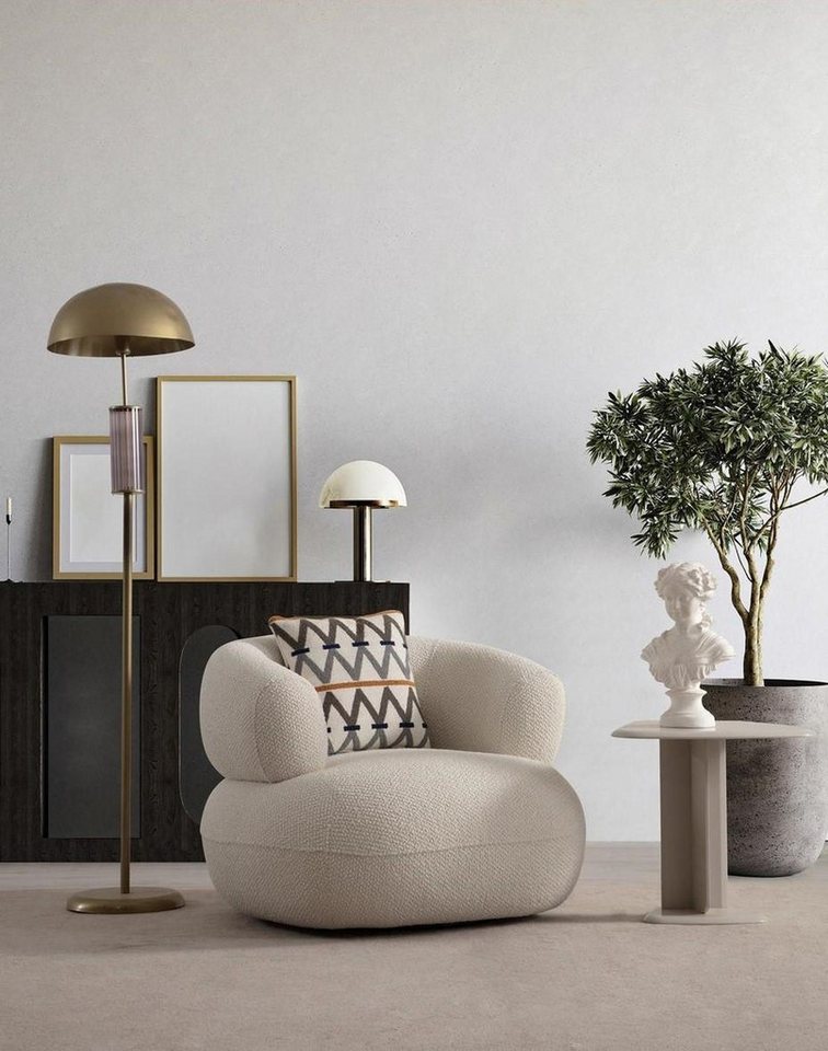 JVmoebel Sessel Beiger Polstersessel Wohnzimmer Designer Sessel JVmoebel Sessel Beiger Polstersessel Wohnzimmer Designer Sessel von JVmoebel