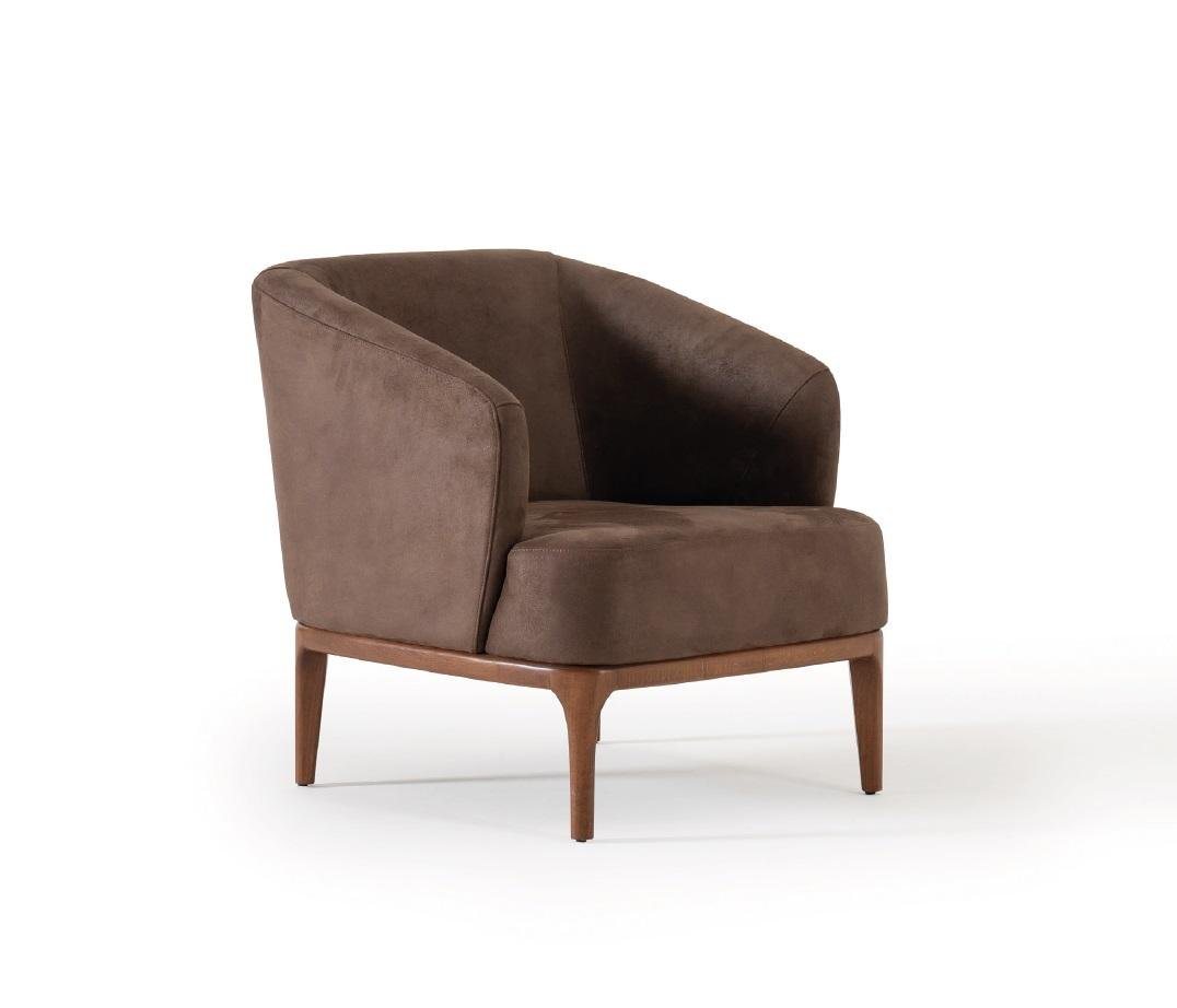 JVmoebel Sessel Brauner Polstersessel im Luxus-Design für das Wohnzimmer (1-St., Sessel), Made in Europa von JVmoebel
