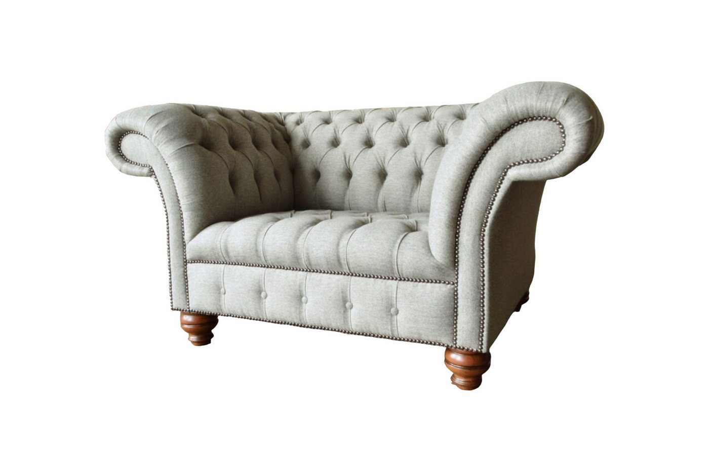 JVmoebel Sessel Chesterfield Einsitzer Sofa Sessel Couch Polster Sitzmöbel Textil (Sessel), Made In Europe von JVmoebel