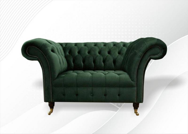 JVmoebel Chesterfield-Sessel Chesterfield Samt Lounge Sessel Einzelsitz Polster Sofa, Made in Europa JVmoebel Chesterfield-Sessel Chesterfield Samt Lounge Sessel Einzelsitz Polster Sofa, Made in Europa von JVmoebel