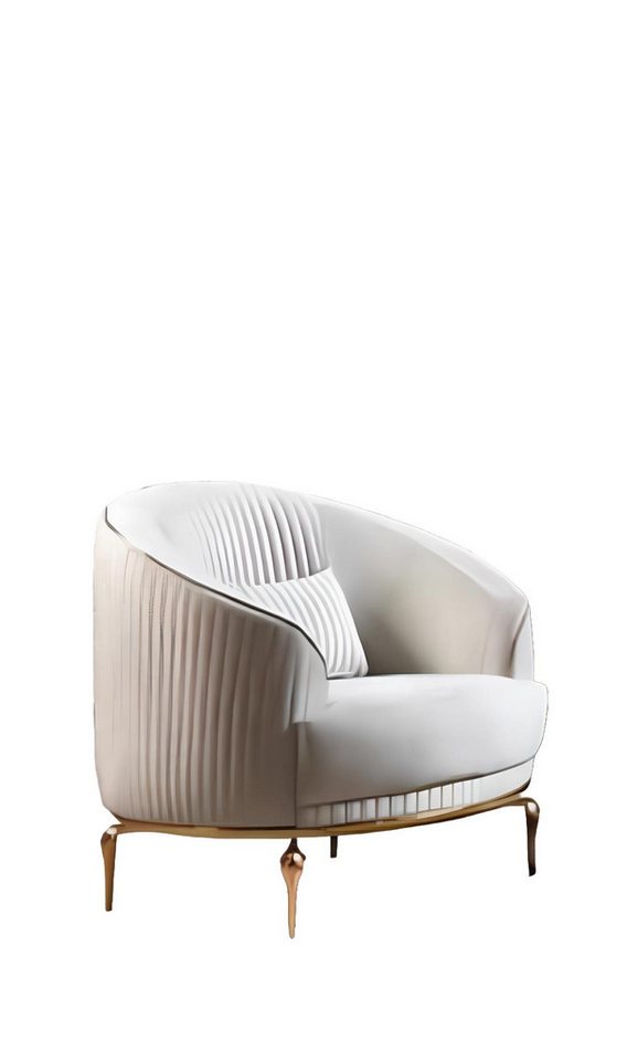 JVmoebel Sessel Einsitzer Couch Polster Möbel Relax Club Sofa Lounge Weiß, Made in Europa JVmoebel Sessel Einsitzer Couch Polster Möbel Relax Club Sofa Lounge Weiß, Made in Europa von JVmoebel