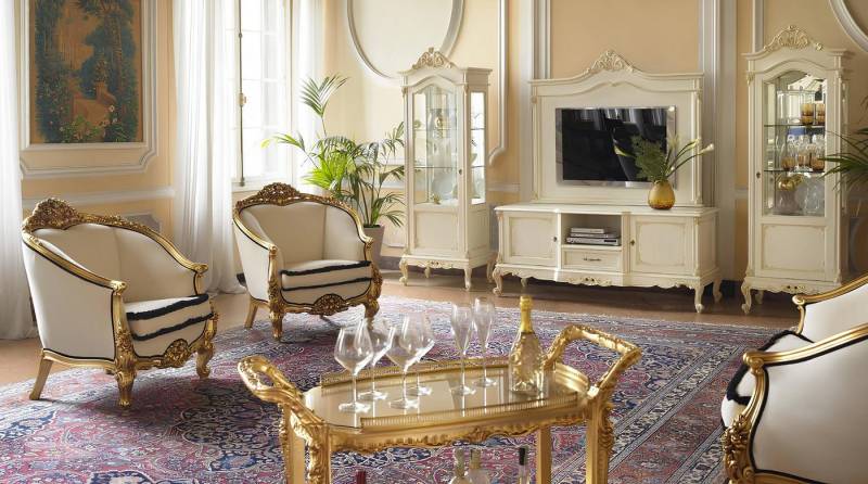 JVmoebel Sessel Eleganter Barock-Sessel im Rokoko-Stil aus Italien, Made in Europa von JVmoebel