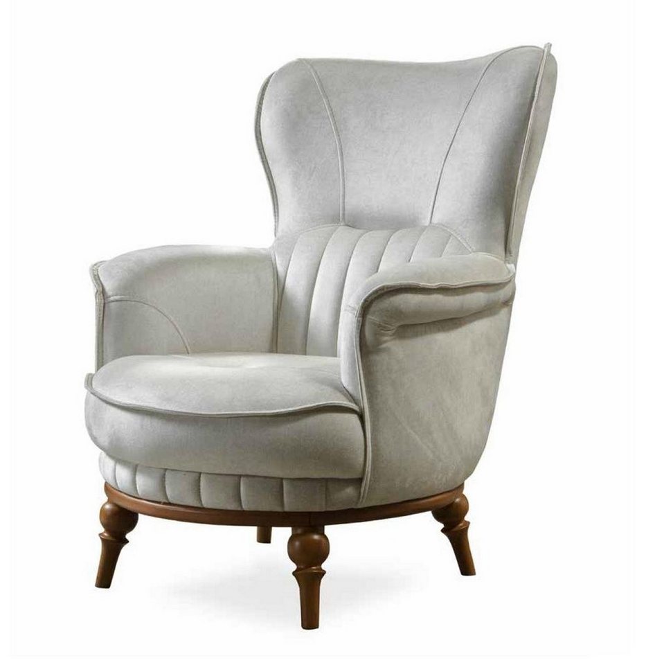 JVmoebel Sessel Eleganter Designer-Loungesessel im klassischen Stil, bequem, Made in Europa JVmoebel Sessel Eleganter Designer-Loungesessel im klassischen Stil, bequem, Made in Europa von JVmoebel