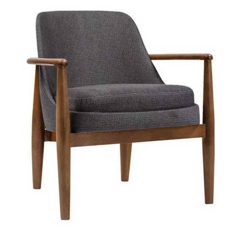JVmoebel Sessel Grauer Moderner Stuhl Designer Lehnstühle Wohnzimmer Polster (1-St., 1x Sessel), Made in Europa von JVmoebel