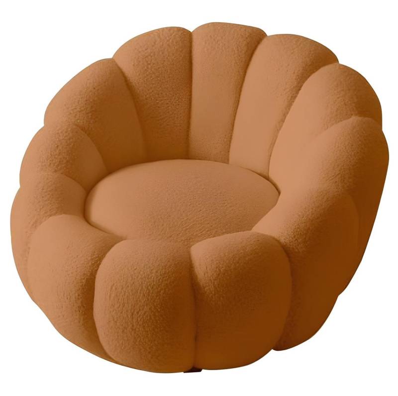 JVmoebel Sessel Hocker JV Möbel für Wohnzimmer Runder Fernseh Stuhl mit Hocker, Made in Europa von JVmoebel