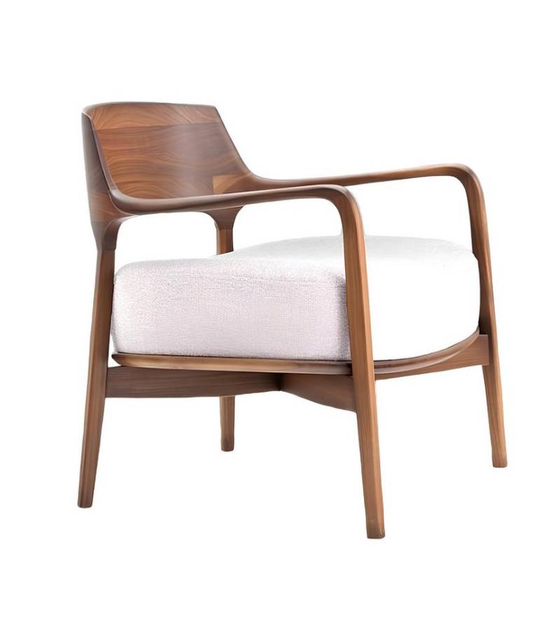 JVmoebel Relaxsessel Holz Relaxsessel Polstersessel Vollholzsessel Design Holzstuhl Sessel (Sessel), Made in Europa von JVmoebel