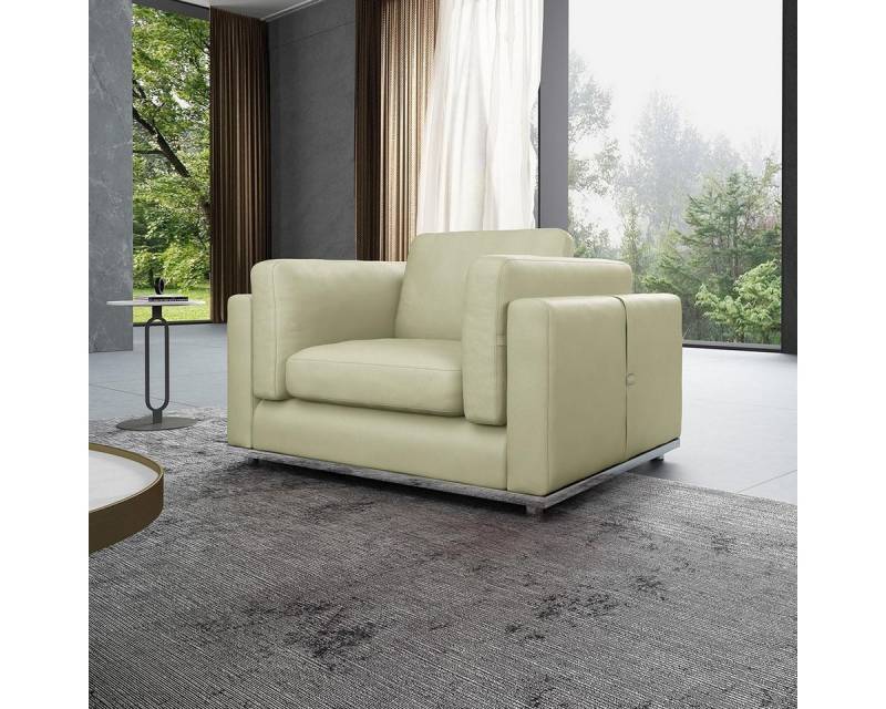 JVmoebel Sessel Leder Loungesessel Relaxsessel Cocktailsessel Club Polsterstuhl, Made in Europa von JVmoebel