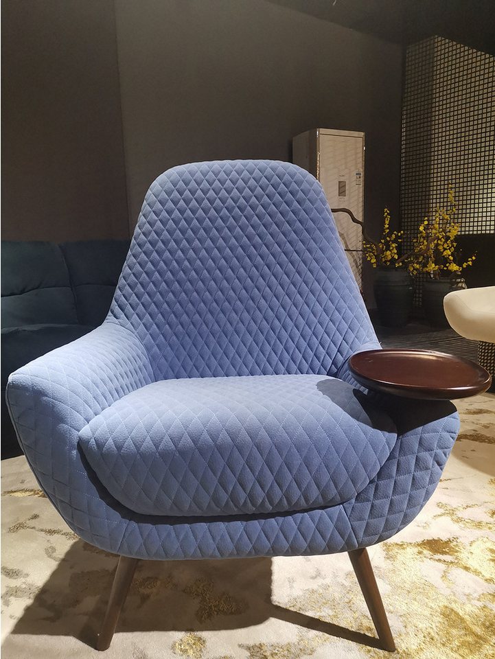 JVmoebel Sessel Lounge Sessel Polsterstuhl Cocktail Barstuhl Blau Relax Möbel, Made in Europa JVmoebel Sessel Lounge Sessel Polsterstuhl Cocktail Barstuhl Blau Relax Möbel, Made in Europa von JVmoebel