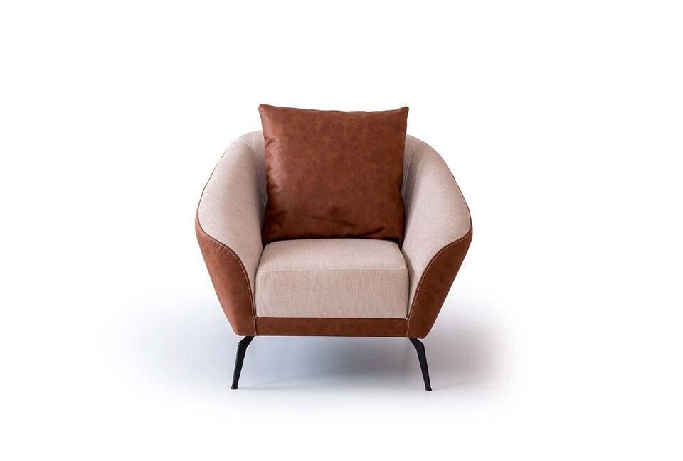 JVmoebel Sessel Luxuriöser Leder Sessel Moderner 1-Sitzer Lehnsessel Wohnzimmer (1-St., 1x Sessel), Made in Europa von JVmoebel